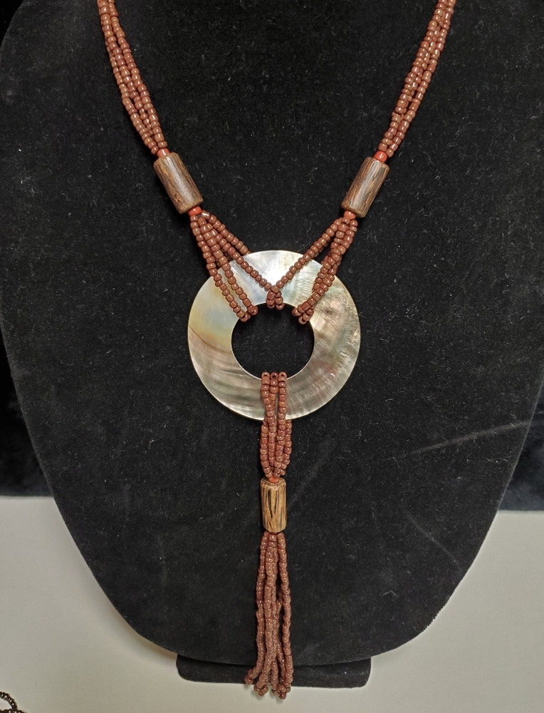 Beaded Paula Shell Necklace